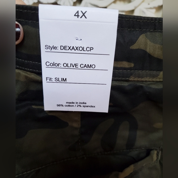 Camo Jogger Stretch Pants By Paper Cloth & Denim 4x NWT - Picture 14 of 16
